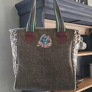 Consuela large classic Tote Bag with Embroidered Logo
